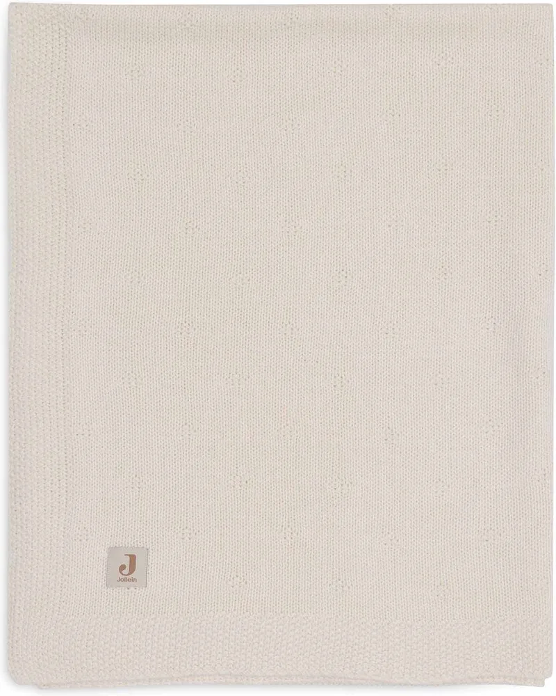 Deken Wieg 75x100cm Ivory de Jollein en Cosy Knit – photo produit 1 sur 5