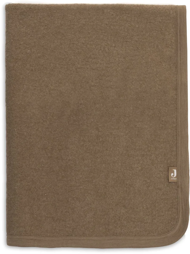 Deken Wieg 75x100cm Merino Wol Felted de Jollein en Dark Hazel – photo produit