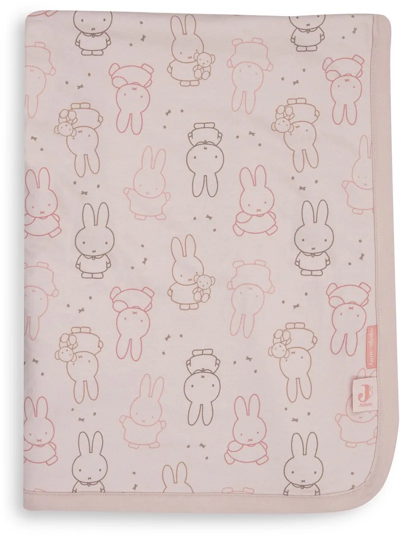 Deken Wieg 75x100cm Miffy Moments by Jollein in Silk Rose – product photo