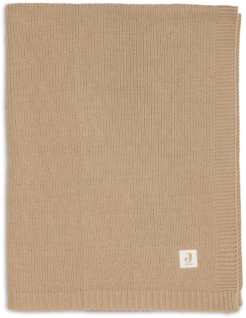 Deken Wieg 75x100cm Sprinkle Knit by Jollein in Hazel – product photo