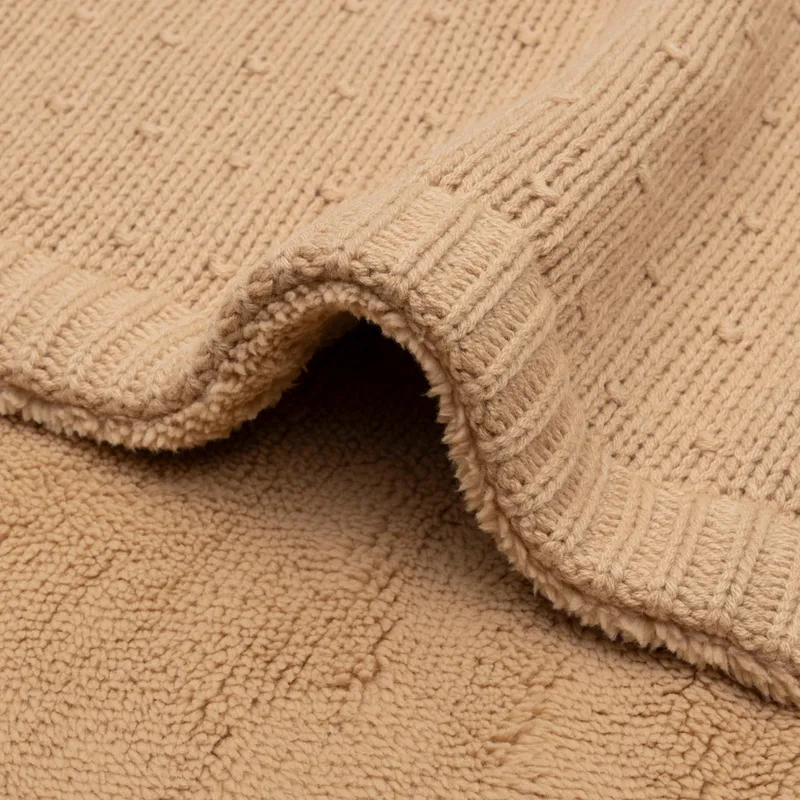 Deken Wieg 75x100cm Sprinkle Knit Hazel/Fluffy de Jollein en Hazel – photo produit 3 sur 4