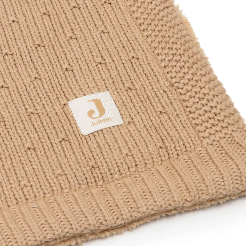 Deken Wieg 75x100cm Sprinkle Knit Hazel/Fluffy de Jollein en Hazel – photo produit 2 sur 4