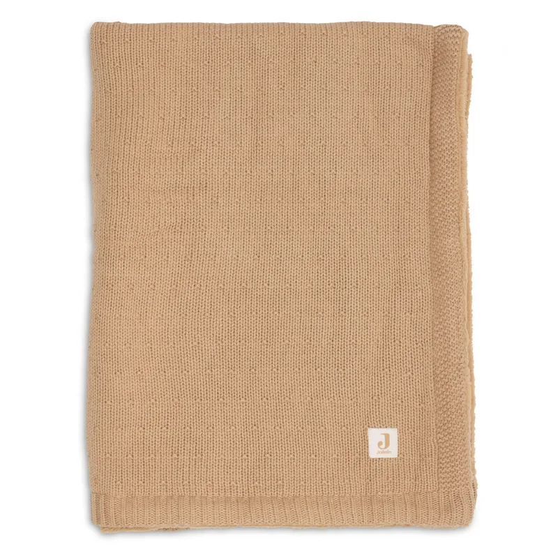 Deken Wieg 75x100cm Sprinkle Knit Hazel/Fluffy de Jollein en Hazel – photo produit 4 sur 4