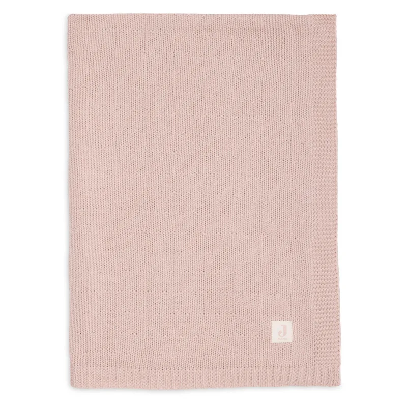 Deken Wieg 75x100cm Sprinkle Knit de Jollein en Silk Rose – photo produit 4 sur 4