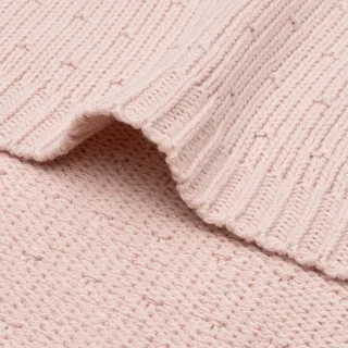 Deken Wieg 75x100cm Sprinkle Knit de Jollein en Silk Rose – photo produit 3 sur 4