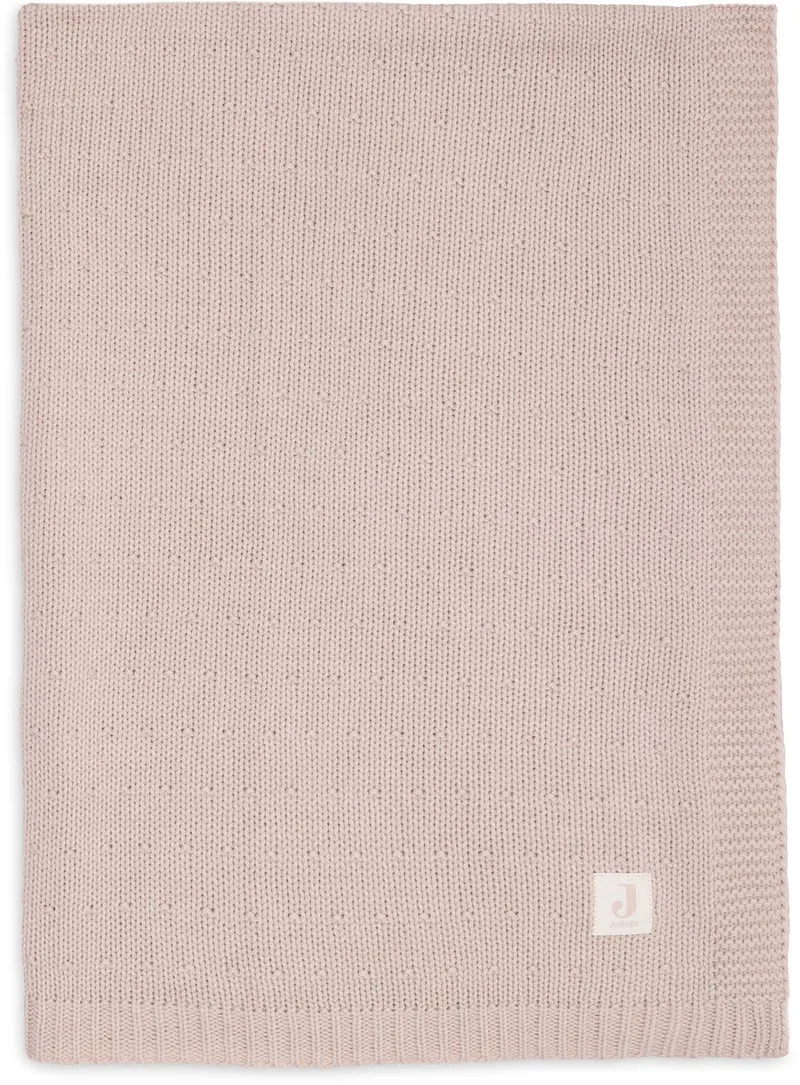 Deken Wieg 75x100cm Sprinkle Knit van Jollein in Silk Rose – productfoto