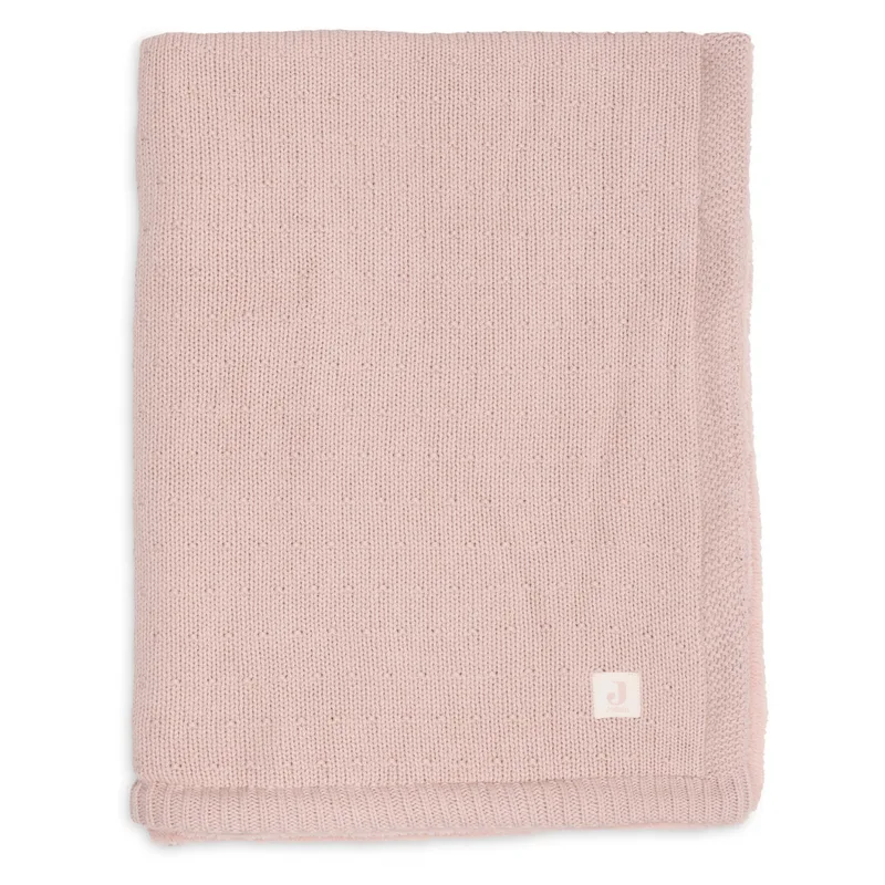 Deken Wieg 75x100cm Sprinkle Knit Silk Rose/Fluffy de Jollein en Silk Rose – photo produit 4 sur 4