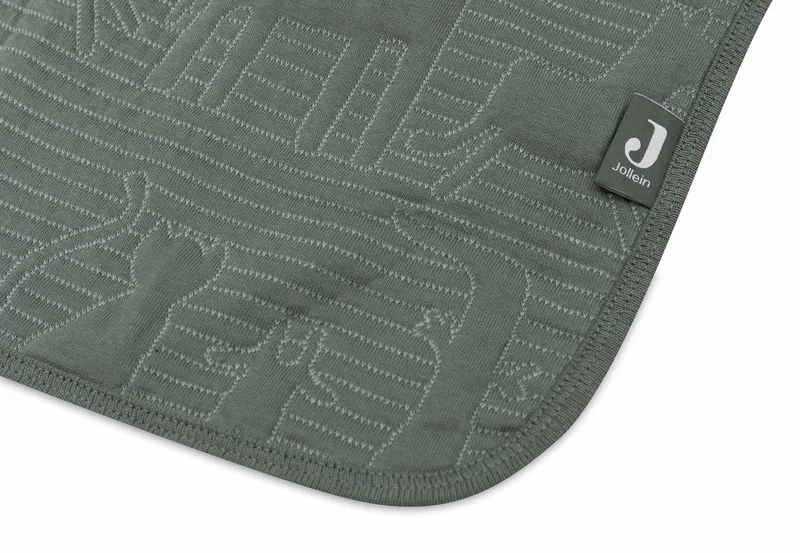 Deken Wieg 75x100cm - Wiegdeken, Wiegdekentje, Dekentje Baby - Jungle Jambo Ash Green/Laurel by Jollein in Jungle Jambo Ash Green – product photo