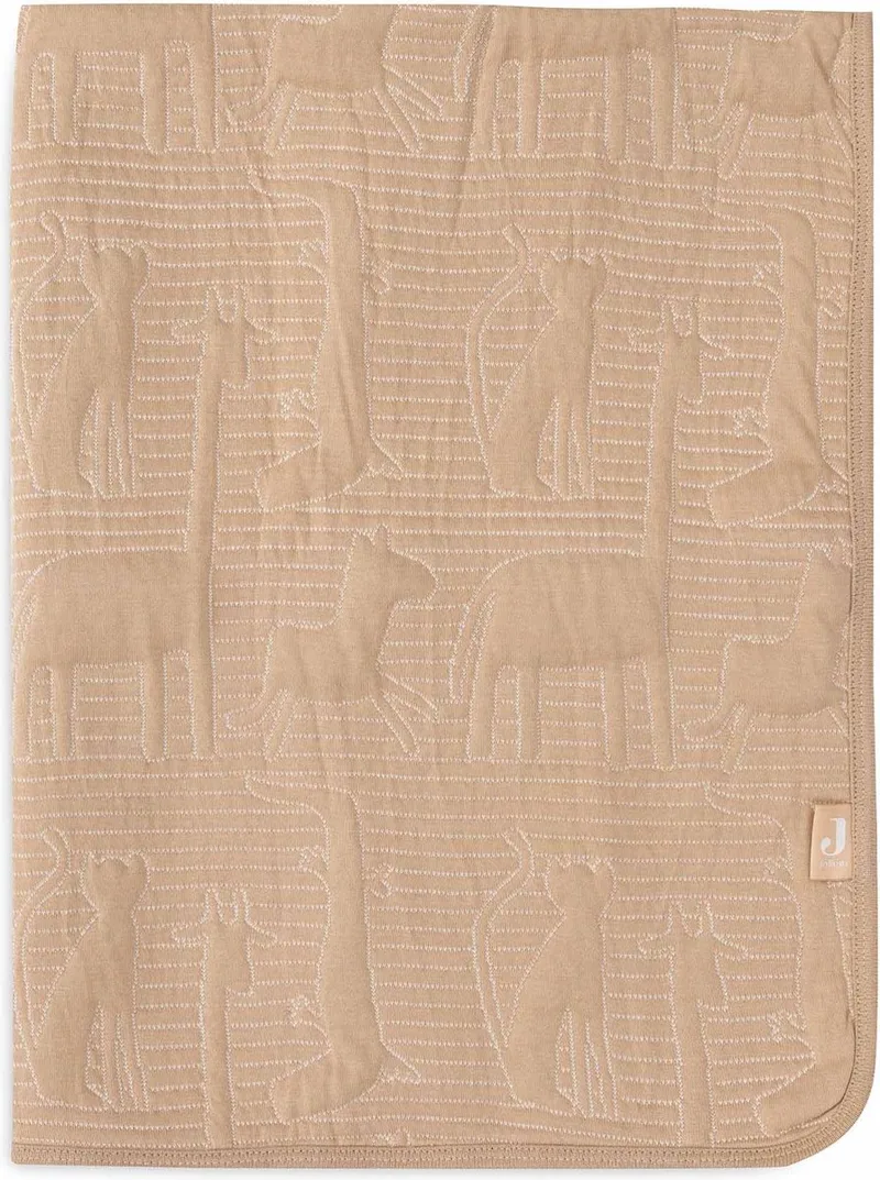 Deken Wieg 75x100cm - Wiegdeken, Wiegdekentje, Dekentje Baby - Jungle Jambo Biscuit/Oatmeal by Jollein in Jungle Jambo Biscuit – product photo