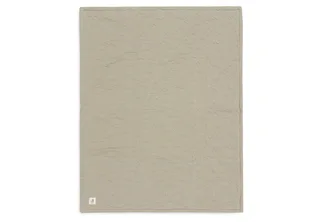 Deken Wieg 75x100cm - Wiegdeken, Wiegdekentje, Dekentje Baby - Soft Waves - Olive Green/Velvet van Jollein in Soft Waves Olive Green – productfoto 3 van 4