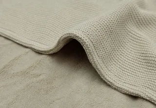 Deken Wieg Jollein 75x100 Basic Knit Olive Green/Fleece fra Jollein – produktbillede 4 af 4