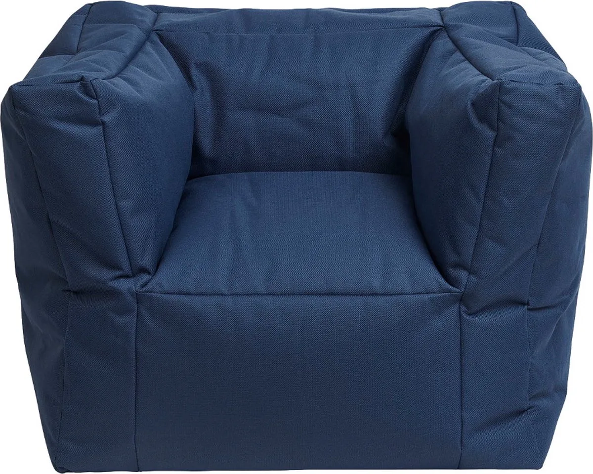 Fauteuiltje Beanbag van Jollein in Jeans Blue – productfoto