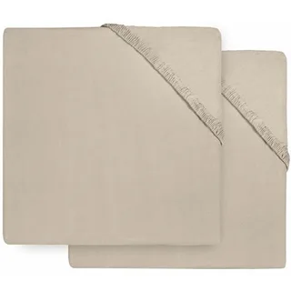 Hoeslaken Boxmatras Jollein 75x95 Jersey Nougat 2-pack de Jollein – photo produit 1 sur 2