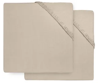 Hoeslaken Boxmatras Jollein 75x95 Jersey Nougat 2-pack de Jollein – photo produit 2 sur 2