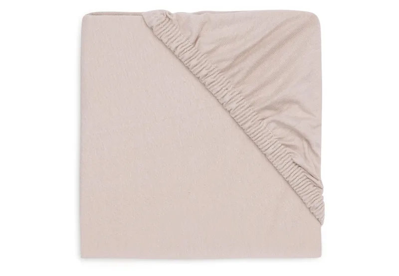Hoeslaken Boxmatras Jollein Rond 95cm Jersey Nougat van Jollein – productfoto