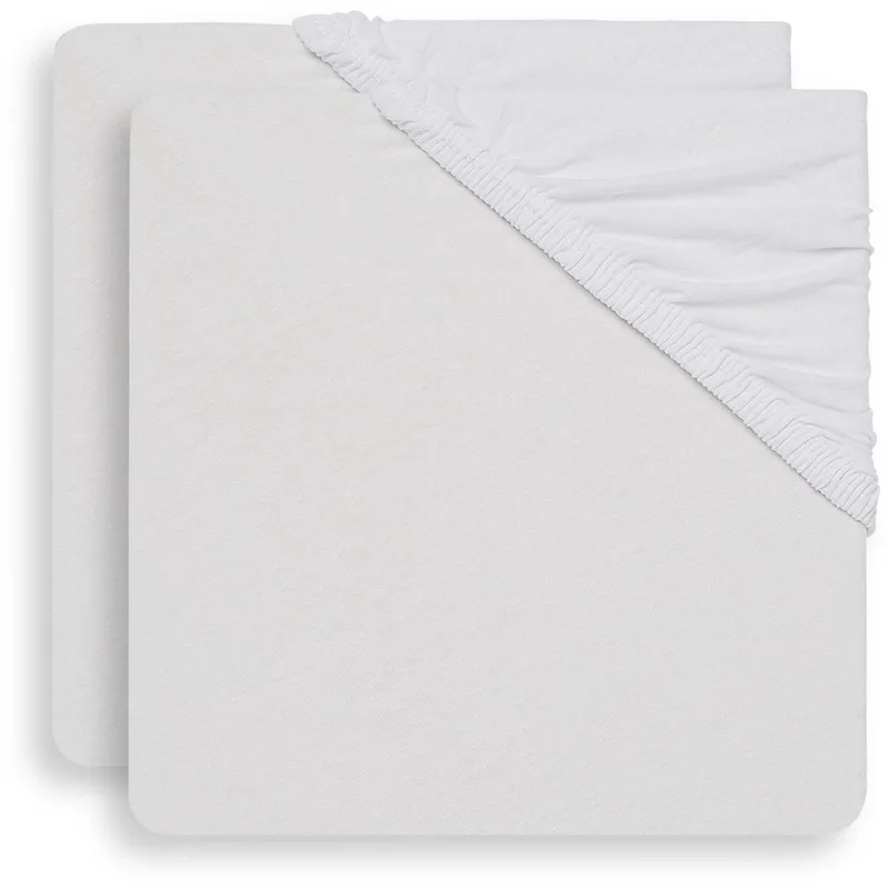 Hoeslaken Jersey 40/50x80/90cm (2pack) by Jollein in White – product photo