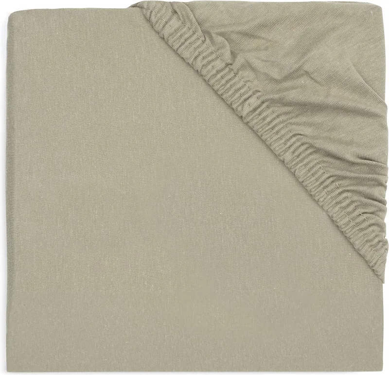 Hoeslaken Jersey 40/50x80/90cm från Jollein i Olive Green – produktbild