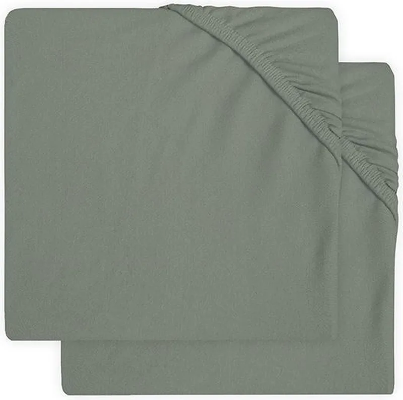 Hoeslaken Jersey 60x120cm (2pack) by Jollein in Ash Green – product photo