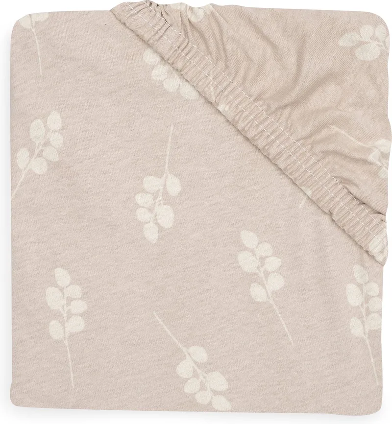 Hoeslaken Jersey 60x120cm - Wieg, Ledikant, Babybed - Twig - Wild Rose från Jollein i Twig Wild Rose – produktbild