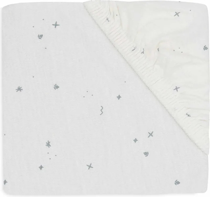Hoeslaken Jersey 70/75x140/150 cm by Jollein in Twinkling Sea Green – product photo