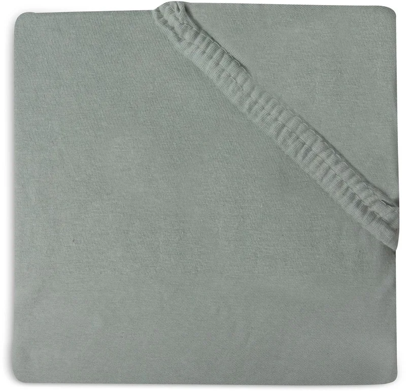 Hoeslaken Jersey 70x140/75x150cm by Jollein in Ash Green – product photo