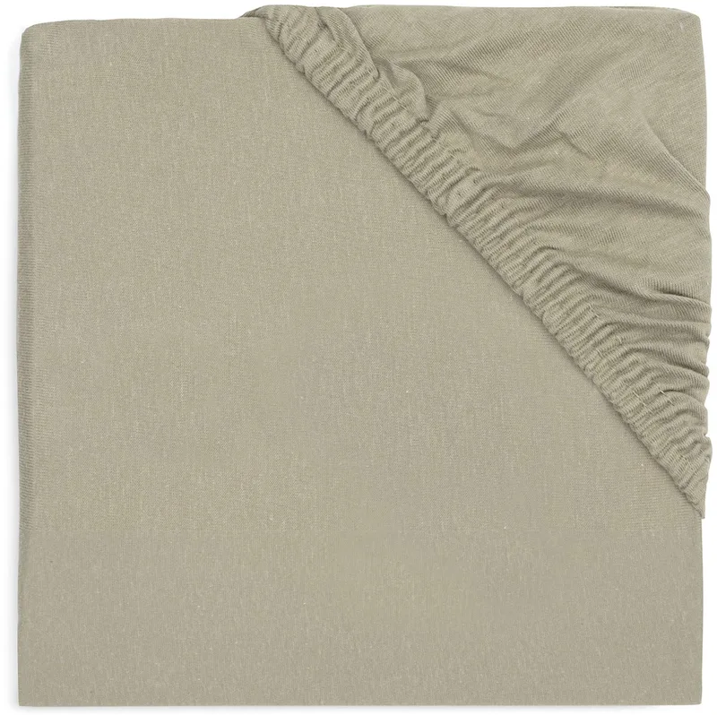 Hoeslaken Jersey 70x140/75x150cm by Jollein in Olive Green – product photo