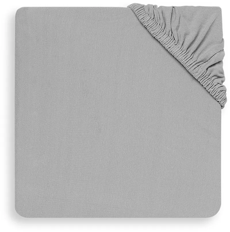 Hoeslaken Jersey 70x140/75x150cm by Jollein in Soft Grey – product photo