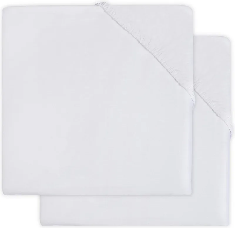 Hoeslaken Jersey Boxmatras 75x95cm (2pack) by Jollein in White – product photo