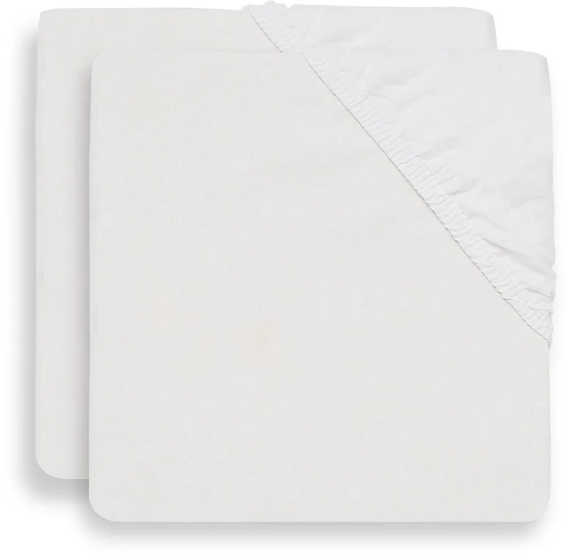 Hoeslaken Katoen 70x140cm (2pack) by Jollein in White – product photo