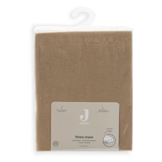 Hoeslaken Ledikant - 60x120cm - Jersey van Jollein in Hazel – productfoto 4 van 4