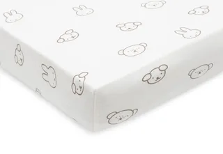 Hoeslaken Ledikant - 60x120cm - Jersey van Jollein in Miffy and Friends – productfoto 3 van 4