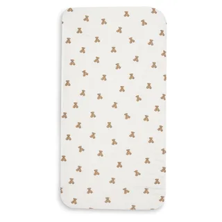Hoeslaken Ledikant - 60x120cm - Jersey van Jollein in Mini Teddy Bear – productfoto 2 van 4