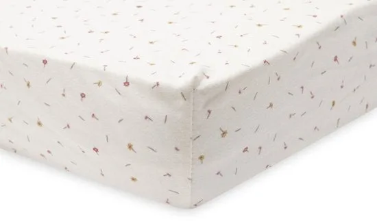 Hoeslaken Ledikant - 60x120cm - Jersey - Pretty Picnic - Flower Drops de Jollein en Pretty Picnic, Flower Drops – photo produit 3 sur 3