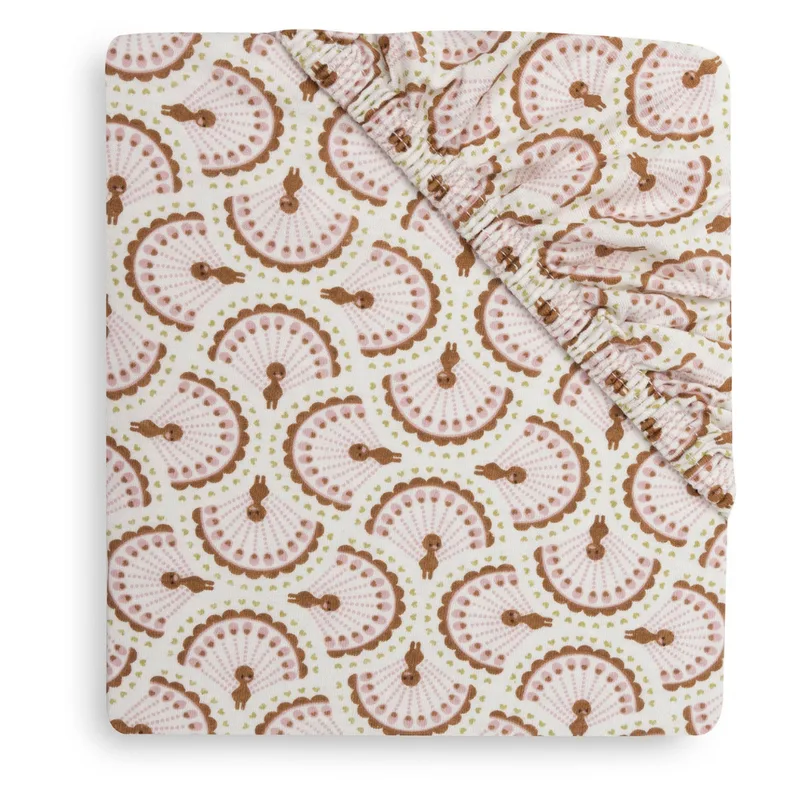 Hoeslaken Ledikant - 60x120cm - Jersey de Jollein en Soft Plumes – photo produit 3 sur 3