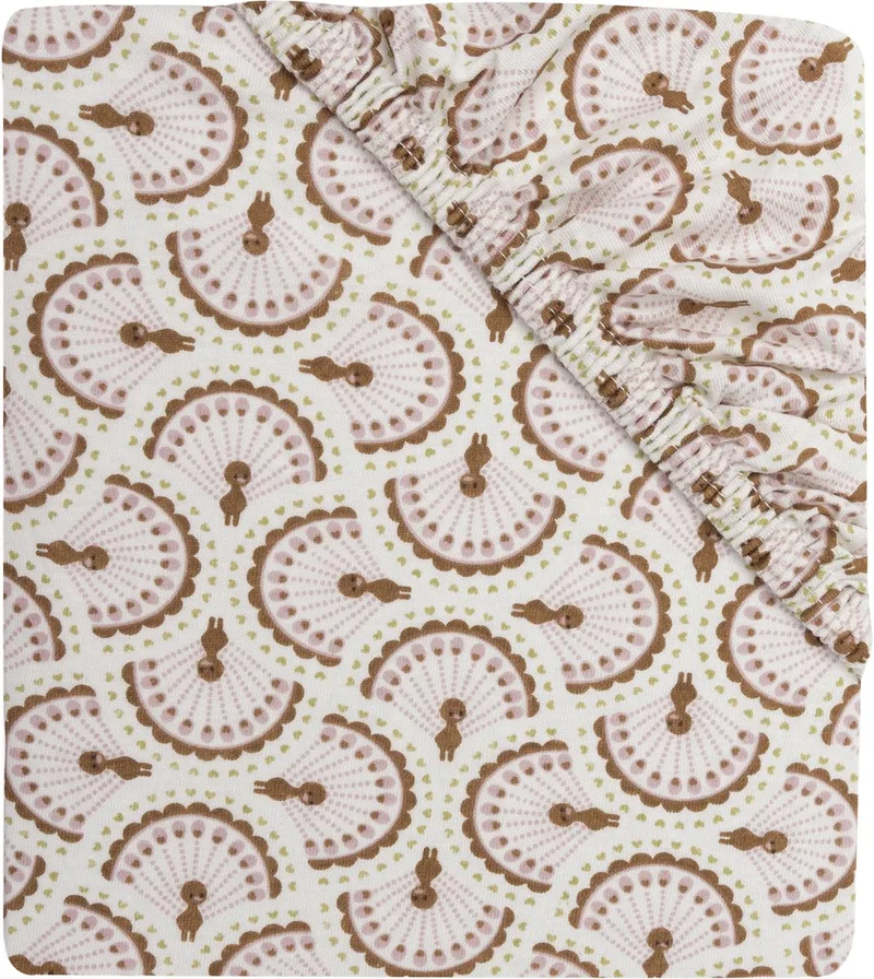 Hoeslaken Ledikant - 60x120cm - Jersey fra Jollein i Soft Plumes – produktbillede