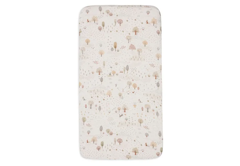 Hoeslaken Ledikant - 60x120cm - Jersey van Jollein in Tiny Park – productfoto 2 van 3