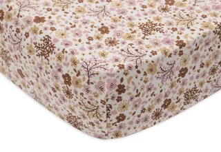Hoeslaken Ledikant - 70/75x140/150cm - Jersey van Jollein in Flower Fairies – productfoto 3 van 4