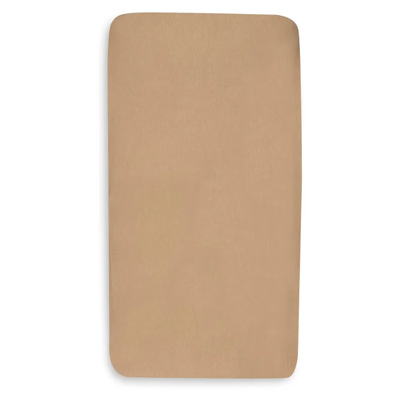 Hoeslaken Ledikant - 70/75x140/150cm - Jersey - Hazel de Jollein en Bruin donker – photo produit 3 sur 4