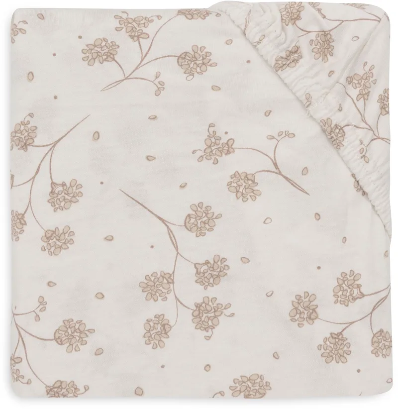 Hoeslaken Ledikant - 70/75x140/150cm - Jersey fra Jollein i Leafy Dreams – produktbillede