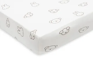 Hoeslaken Ledikant - 70/75x140/150cm - Jersey by Jollein in Miffy and Friends – product photo 3 of 3