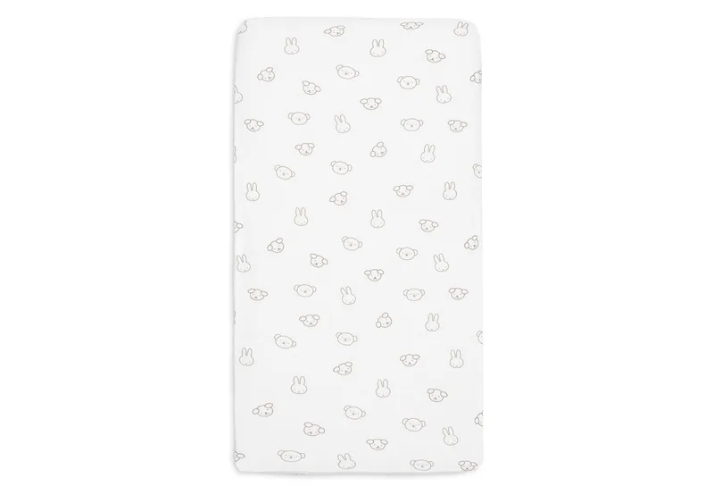 Hoeslaken Ledikant - 70/75x140/150cm - Jersey by Jollein in Miffy and Friends – product photo 2 of 3