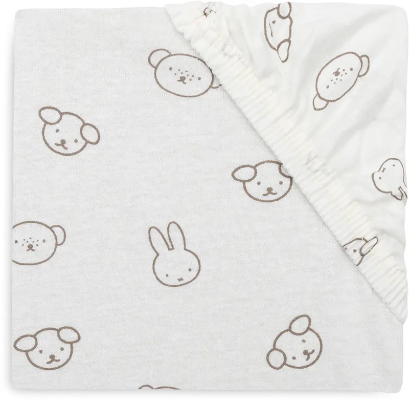 Hoeslaken Ledikant - 70/75x140/150cm - Jersey fra Jollein i Miffy and Friends – produktbillede