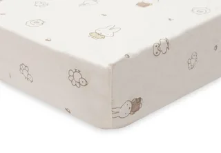 Hoeslaken Ledikant - 70/75x140/150cm - Jersey by Jollein in Miffy Family Farm – product photo 3 of 3