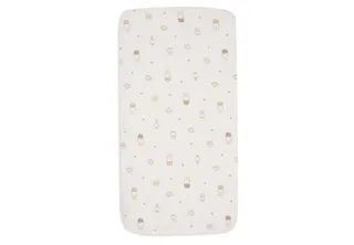 Hoeslaken Ledikant - 70/75x140/150cm - Jersey by Jollein in Miffy Family Farm – product photo 2 of 3