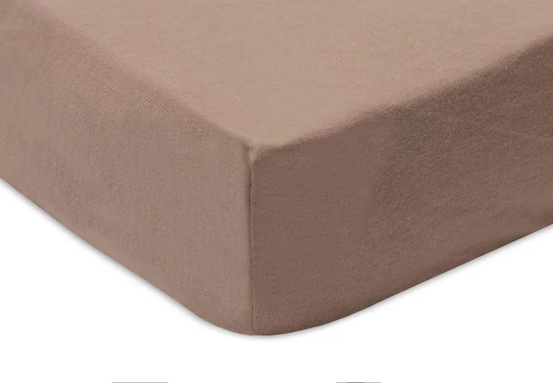Hoeslaken Ledikant - 70/75x140/150cm - Jersey de Jollein en Milky Coffee – photo produit 3 sur 3