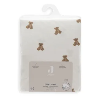 Hoeslaken Ledikant - 70/75x140/150cm - Jersey by Jollein in Mini Teddy Bear – product photo 4 of 4