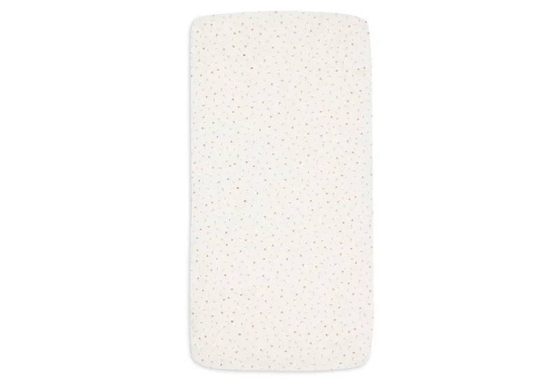 Hoeslaken Ledikant - 70/75x140/150cm - Jersey - Pretty Picnic - Flower Drops de Jollein en Pretty Picnic, Flower Drops – photo produit 2 sur 3