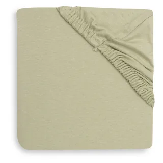 Hoeslaken Ledikant - 70/75x140/150cm - Jersey - Soft Matcha från Jollein i Olijf Groen – produktbild 3 av 4
