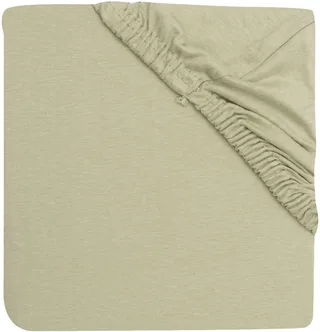Hoeslaken Ledikant - 70/75x140/150cm - Jersey - Soft Matcha från Jollein i Olijf Groen – produktbild 1 av 4