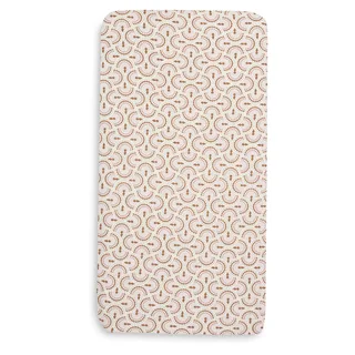 Hoeslaken Ledikant - 70/75x140/150cm - Jersey - Soft Plumes by Jollein in Pink – product photo 2 of 4